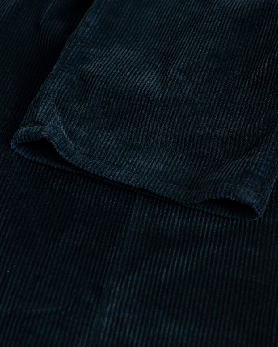 Heren | Broeken | Pre-owned | Incotex Slim Fit Leisure Cord Slacks Navy