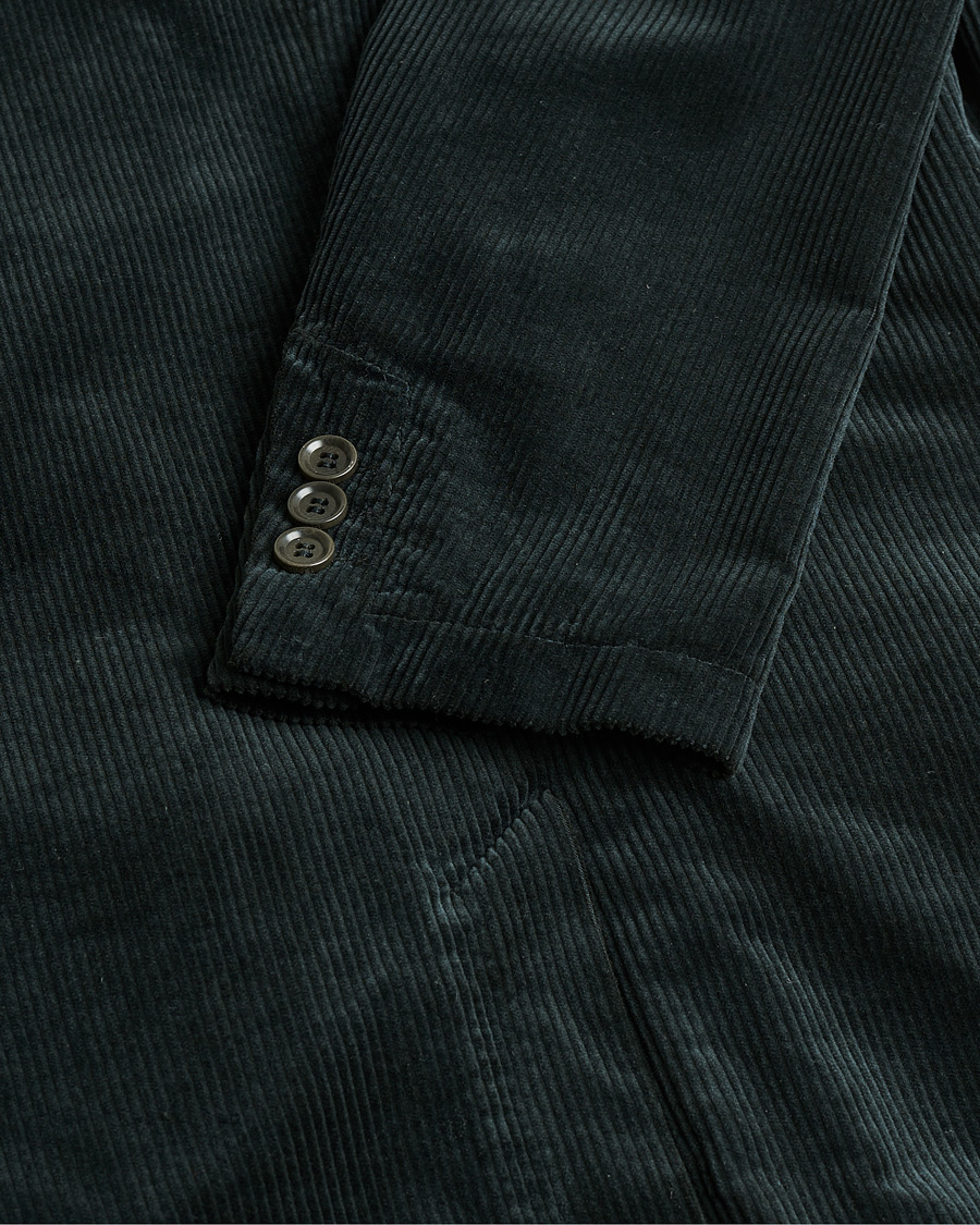 Heren | Pre-owned Blazers | Pre-owned | Aspesi Corduroy Blazer Emerald S