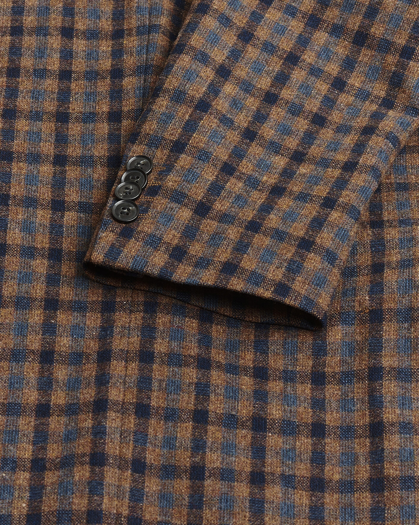 Heren | Pre-owned Blazers | Pre-owned | Oscar Jacobson Egel Checked Wool Blazer Brown 50