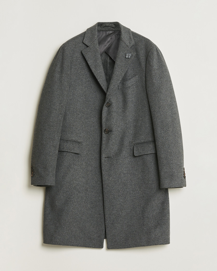 Heren | Pre-owned Jassen | Pre-owned | Lardini Wool Coat Grey 56