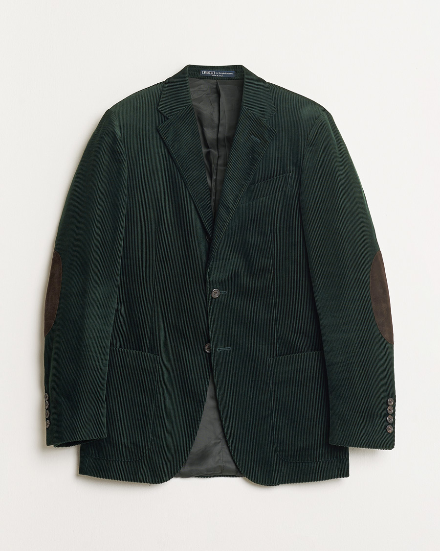 Heren | Pre-owned Blazers | Pre-owned | Polo Ralph Lauren Corduroy Green Blazer 48