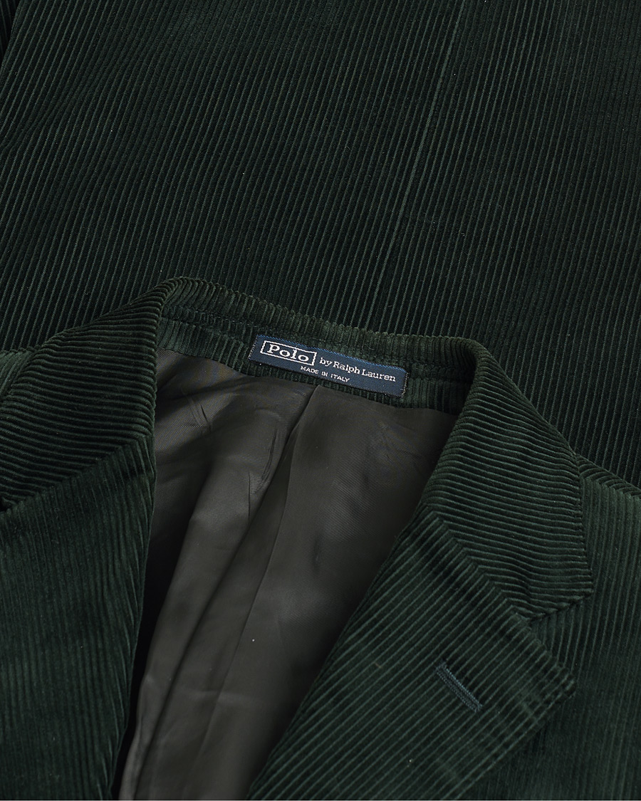 Heren | Pre-owned Blazers | Pre-owned | Polo Ralph Lauren Corduroy Green Blazer 48