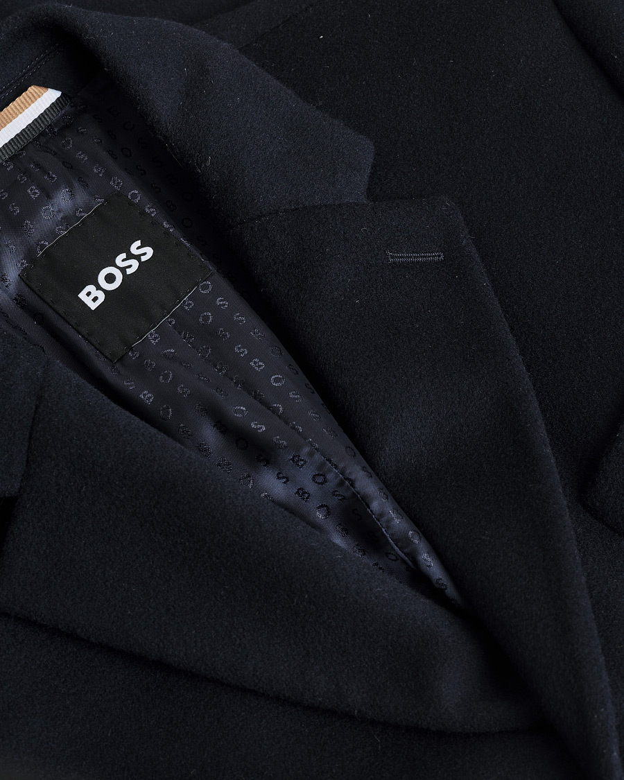 Heren | Pre-owned Jassen | Pre-owned | BOSS BLACK Hyde Wool/Cashmere Coat Dark Blue