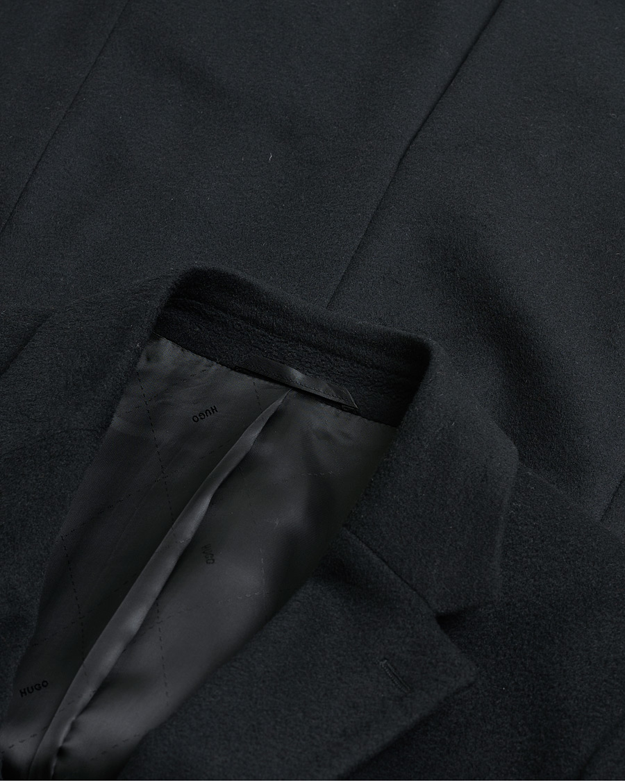 Heren | Pre-owned Jassen | Pre-owned | HUGO Cashmere Coat Black 46