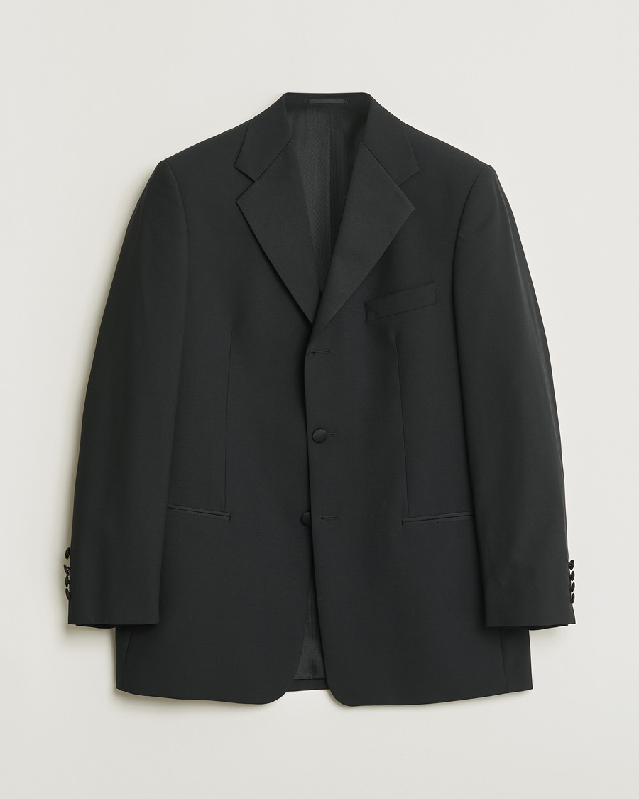 Heren | Oscar Jacobson Vintage Tuxedo Blazer Black 50 | Pre-owned | Oscar Jacobson Vintage Tuxedo Blazer Black 50