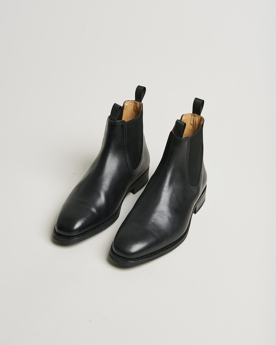 Heren | Myrqvist Granhult Chelsea Boot Black Calf | Pre-owned | Myrqvist Granhult Chelsea Boot Black Calf