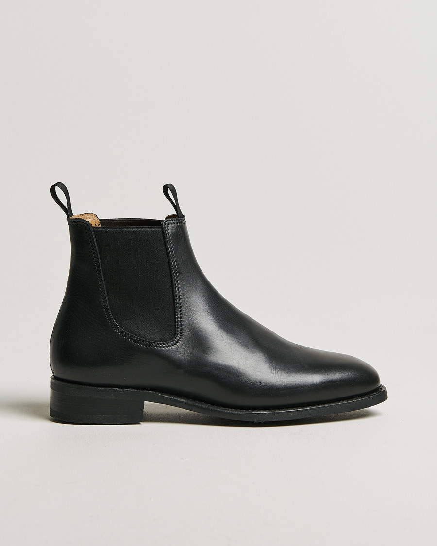 Heren | Myrqvist Granhult Chelsea Boot Black Calf | Pre-owned | Myrqvist Granhult Chelsea Boot Black Calf