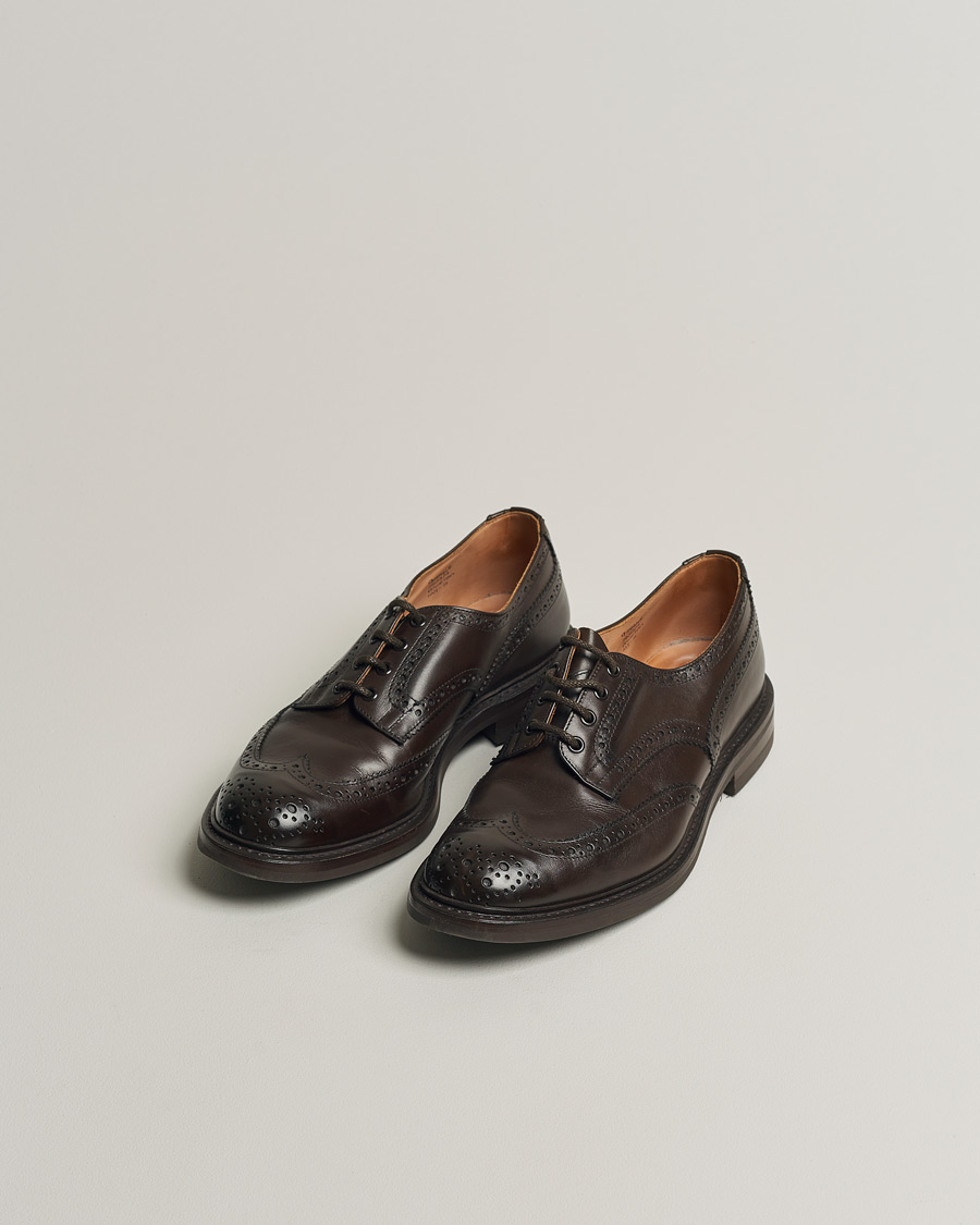 Heren | Tricker's Bourton Country Brogues Espresso Calf | Pre-owned | Tricker's Bourton Country Brogues Espresso Calf