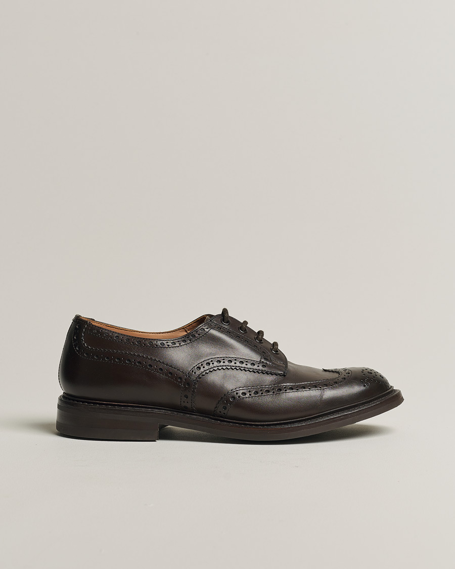 Heren | Tricker's Bourton Country Brogues Espresso Calf | Pre-owned | Tricker's Bourton Country Brogues Espresso Calf