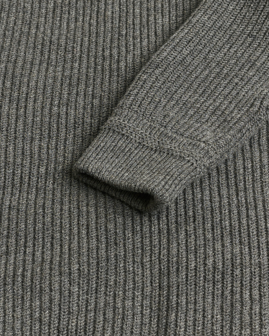 Heren | Pre-owned Jassen | Pre-owned | Polo Ralph Lauren Cashmere Blend Hybrid Full-Zip Dark Grey M