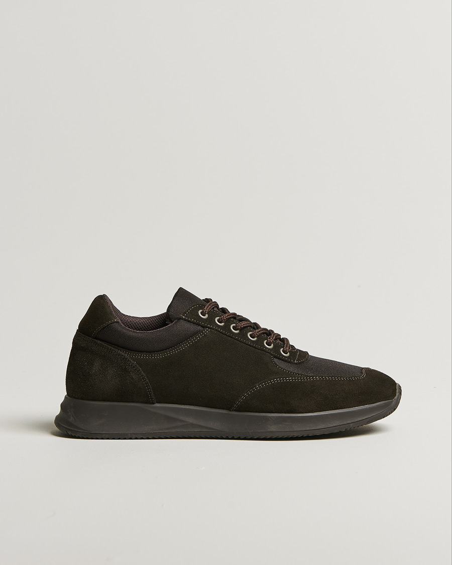Heren | Myrqvist Stensund Running Sneaker Brown Suede | Pre-owned | Myrqvist Stensund Running Sneaker Brown Suede