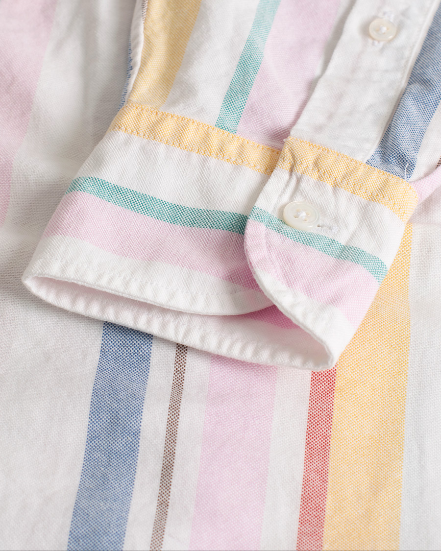 Heren | Overhemden | Pre-owned | Drake's Multi Stripe Oxford Shirt Multi