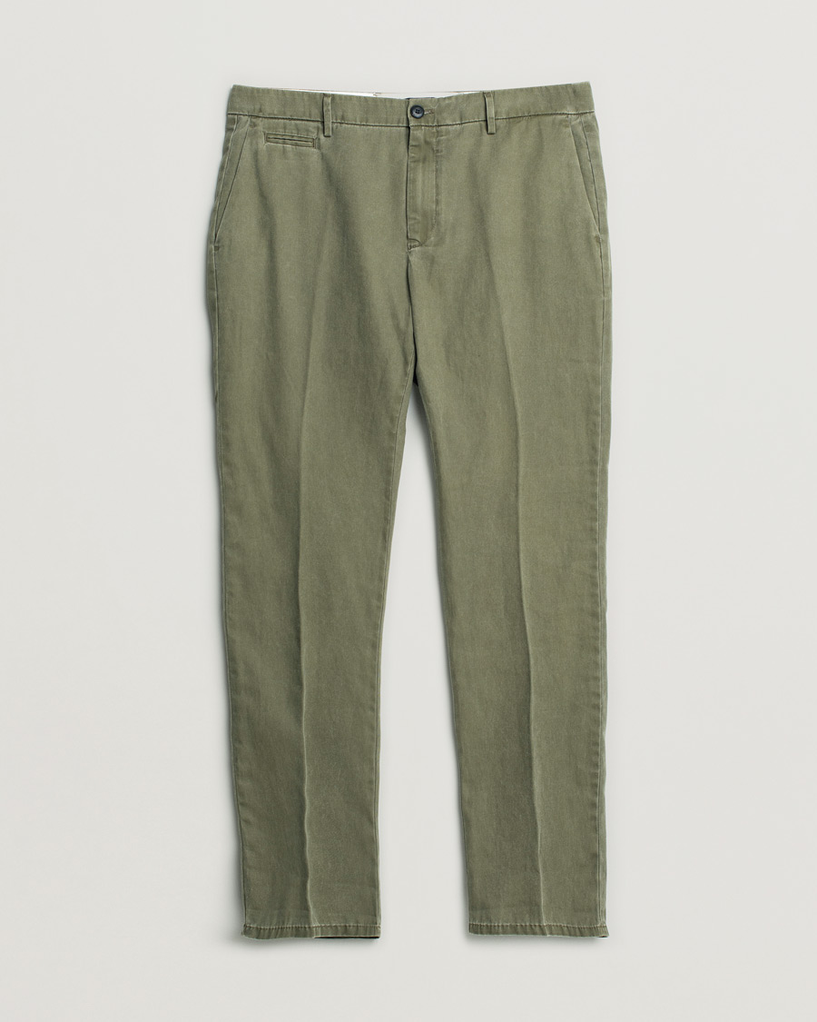 Heren | Pre-owned Broeken | Pre-owned | Dondup Joe Cotton Chinos Olive Green