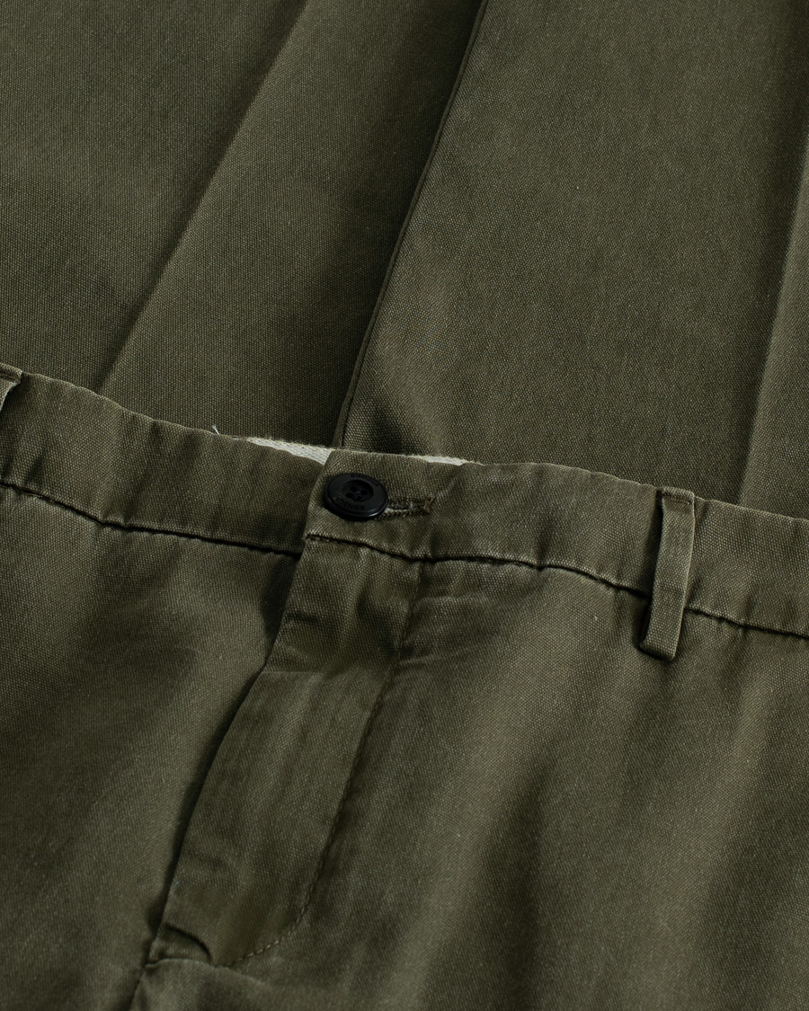Heren | Dondup Joe Cotton Chinos Olive Green | Pre-owned | Dondup Joe Cotton Chinos Olive Green