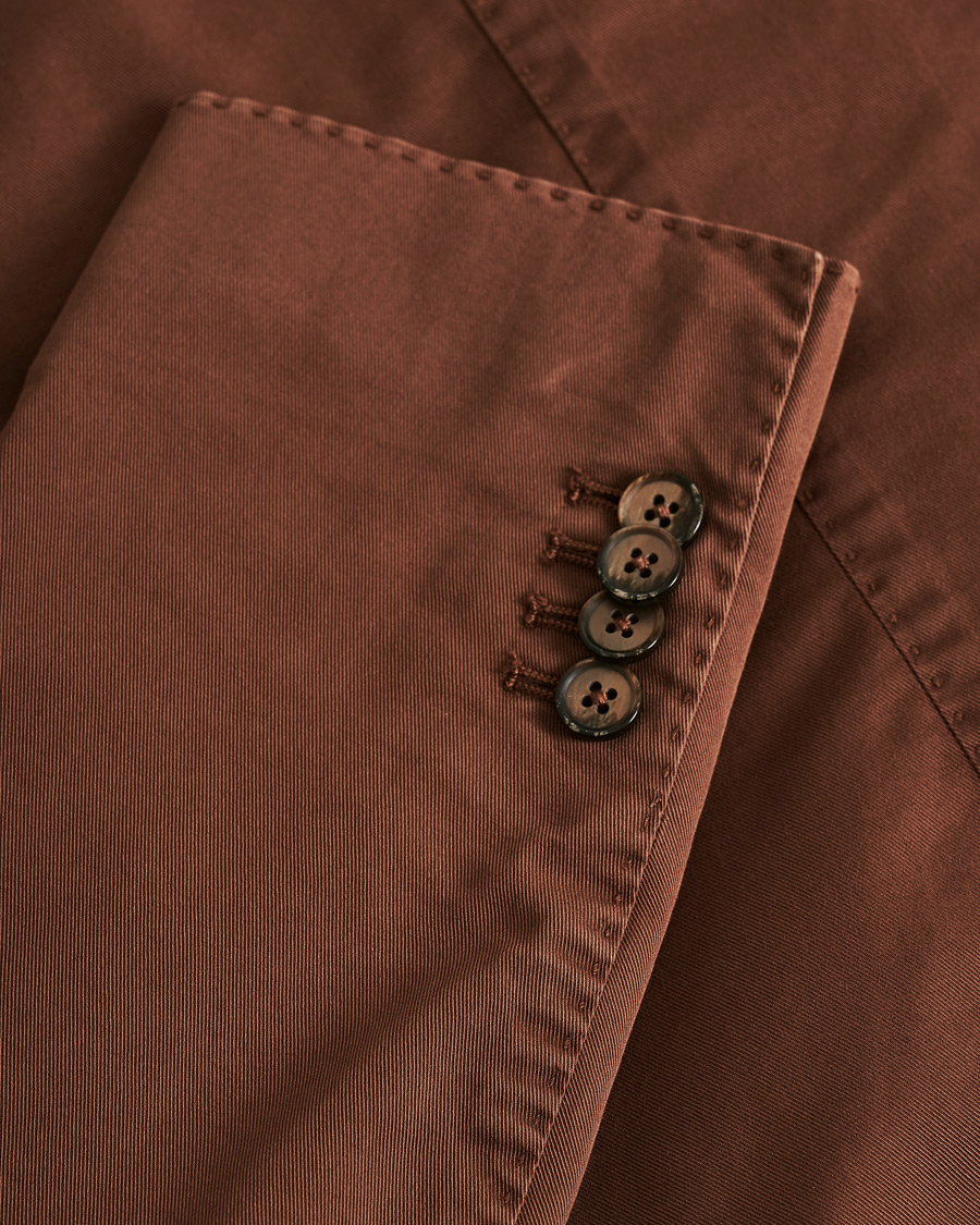 Heren | Blazers | Pre-owned | L.B.M. 1911 Jack Regular Fit Cotton Stretch Blazer Brown