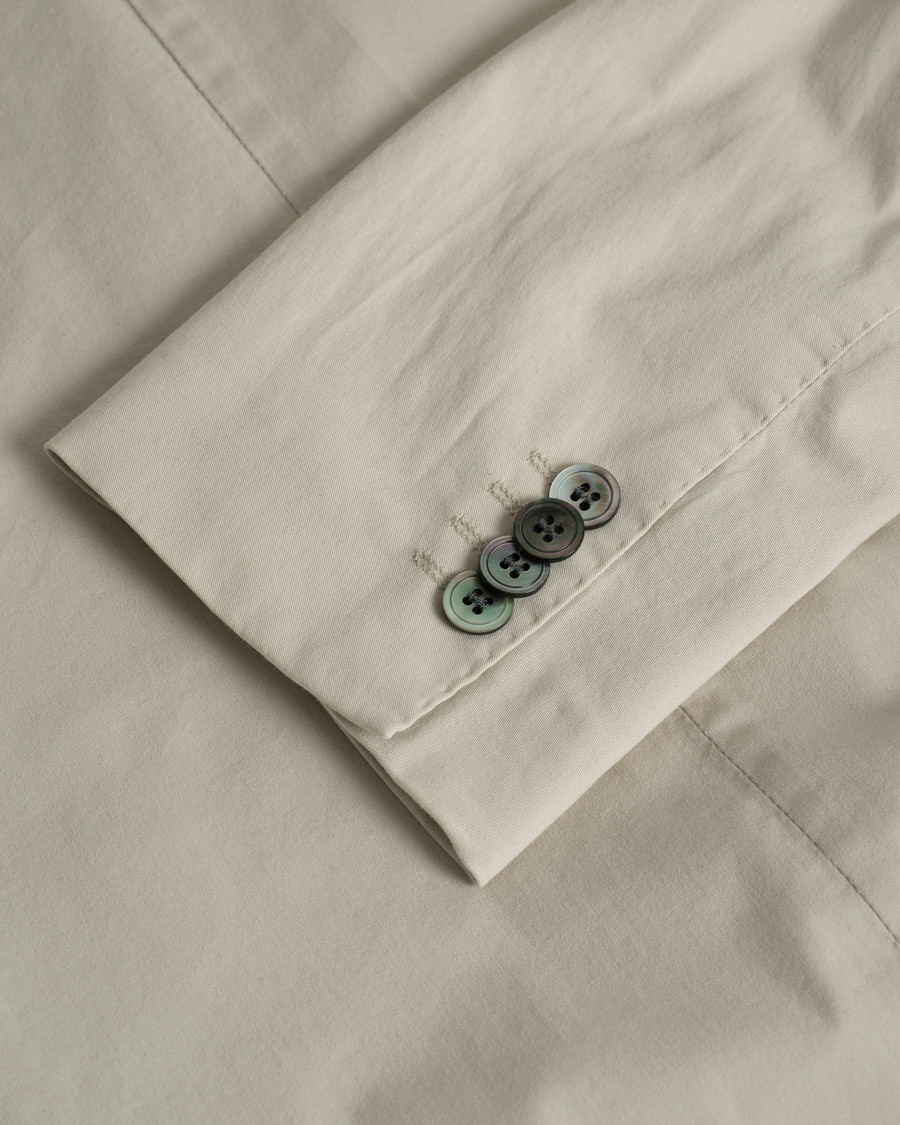 Heren | Oscar Jacobson Ferry Cotton Patch Pocket Blazer Beige 50 | Pre-owned | Oscar Jacobson Ferry Cotton Patch Pocket Blazer Beige 50