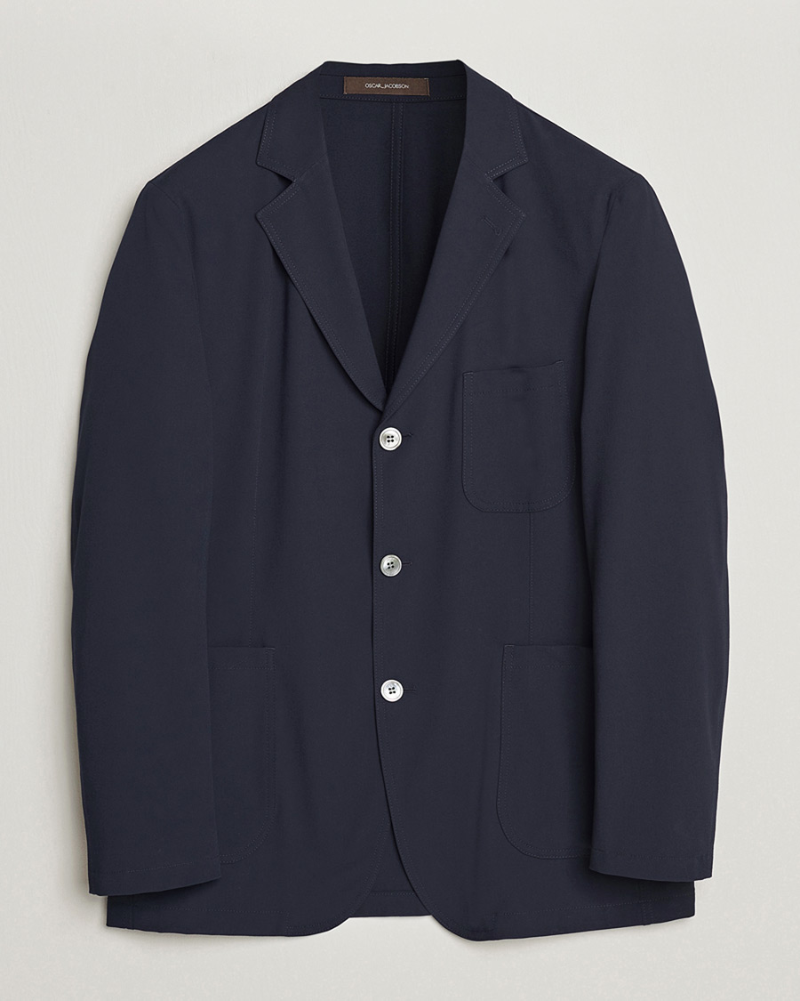 Heren | Pre-owned Blazers | Pre-owned | Oscar Jacobson Faber Stretch Blazer Navy 46