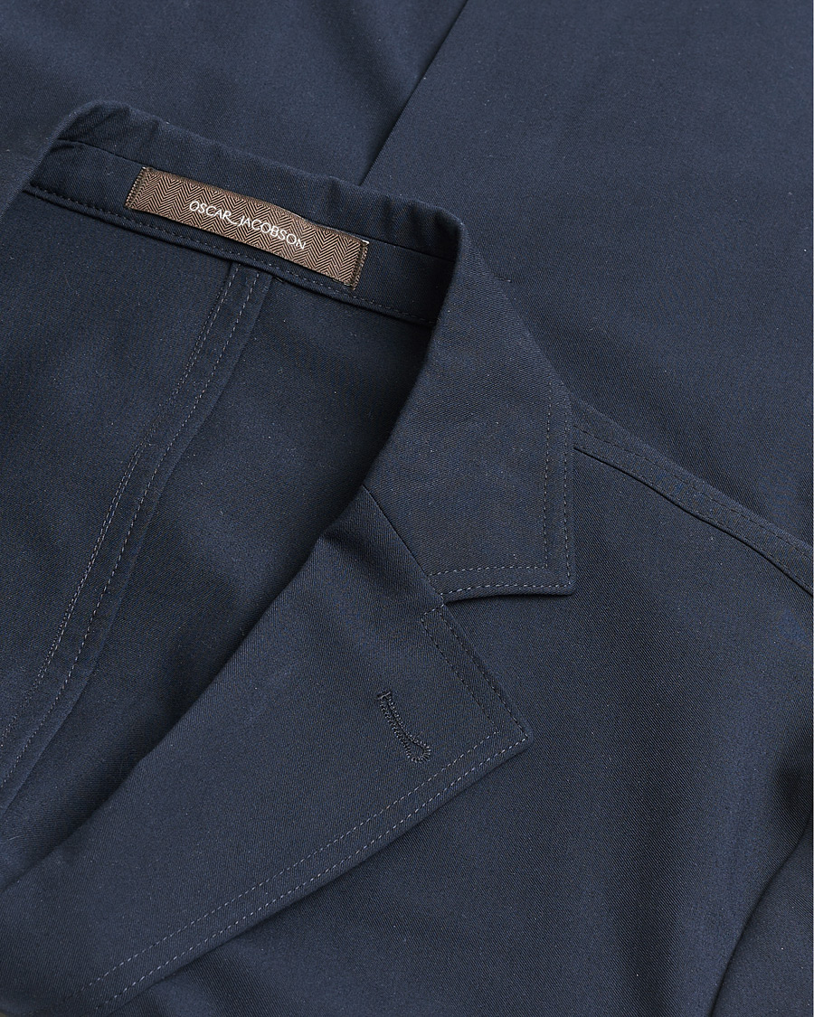 Heren | Pre-owned Blazers | Pre-owned | Oscar Jacobson Faber Stretch Blazer Navy 46