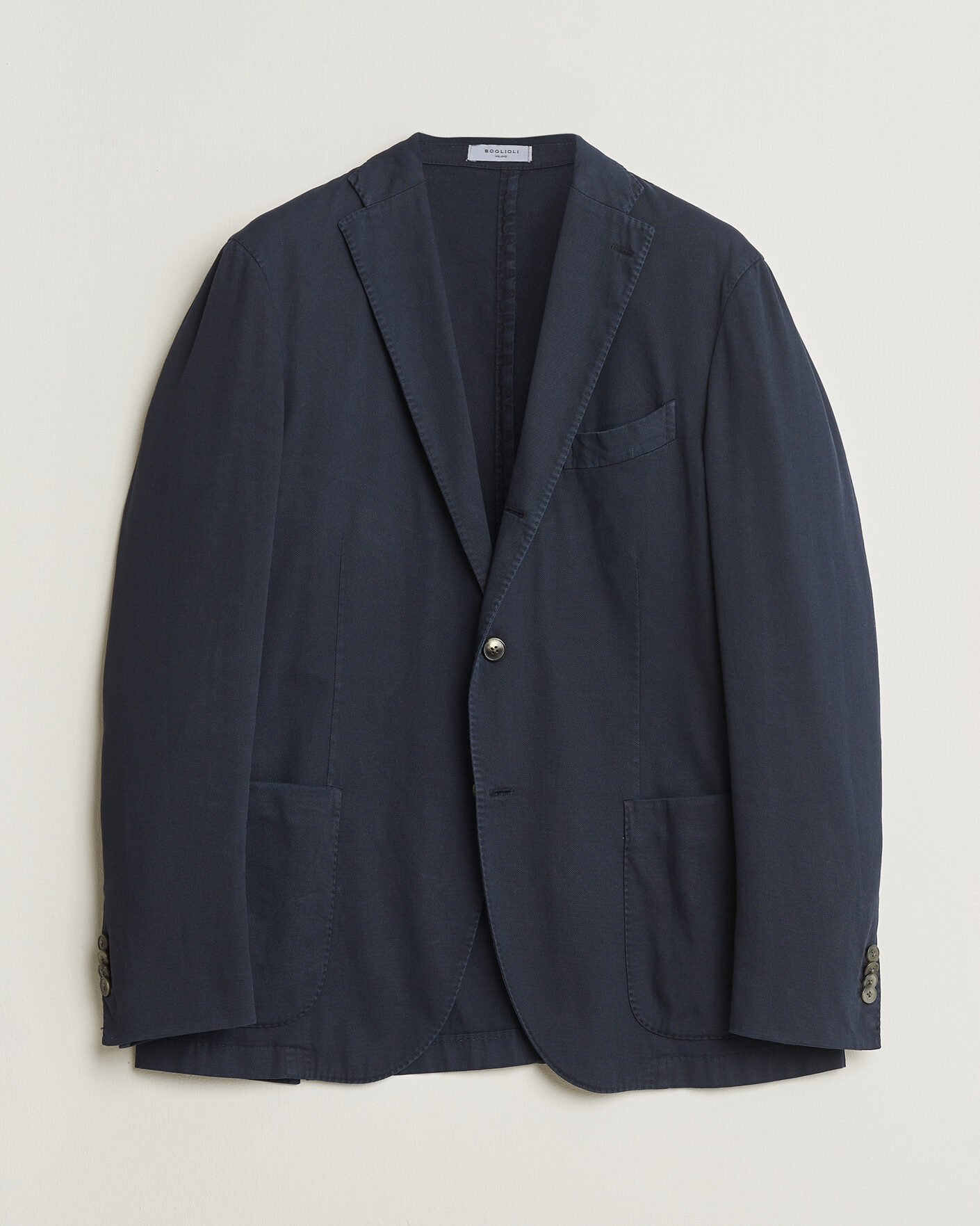 Heren | Pre-owned Blazers | Pre-owned | Boglioli K Jacket Cotton Stretch Blazer Navy 52