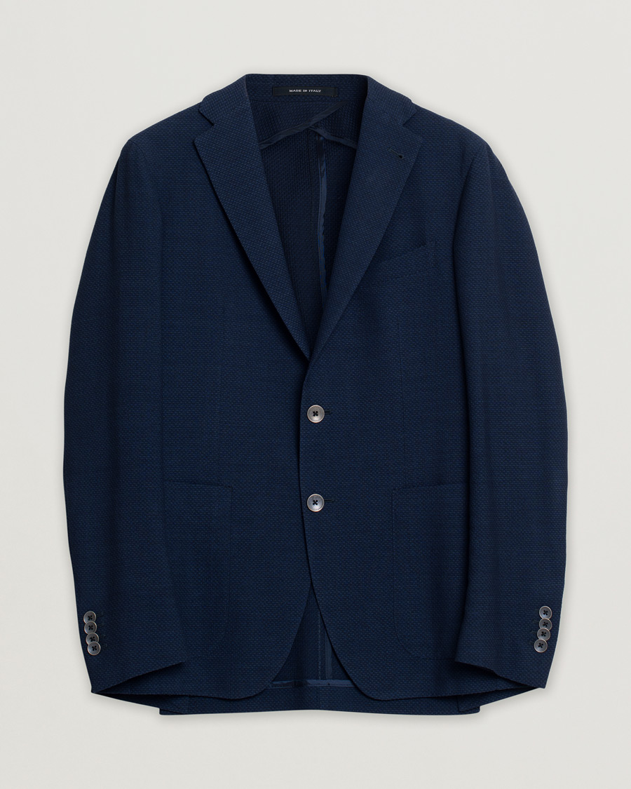 Heren | Blazers | Pre-owned | Tagliatore Virgin Wool Blazer Navy 46