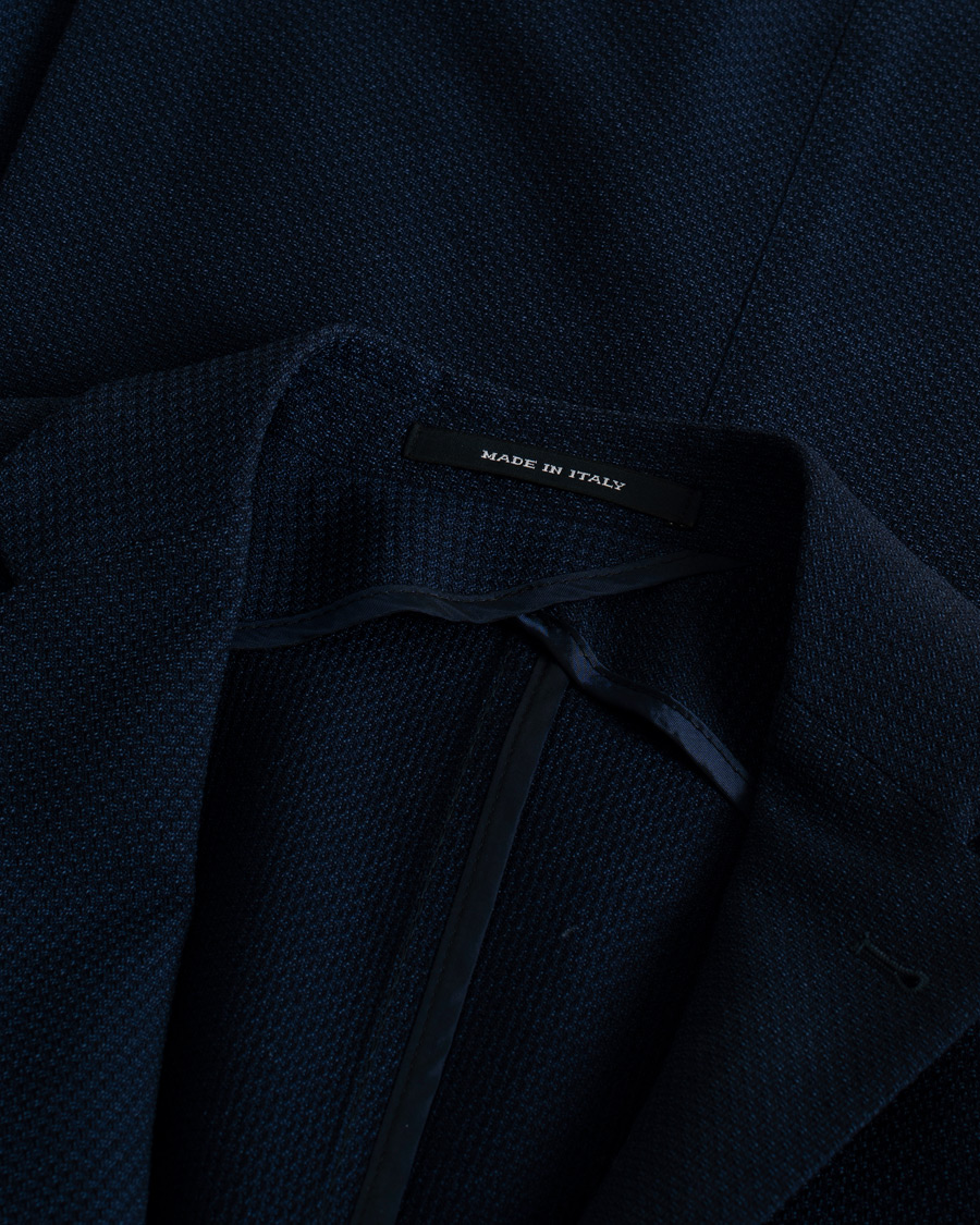 Heren | Blazers | Pre-owned | Tagliatore Virgin Wool Blazer Navy 46