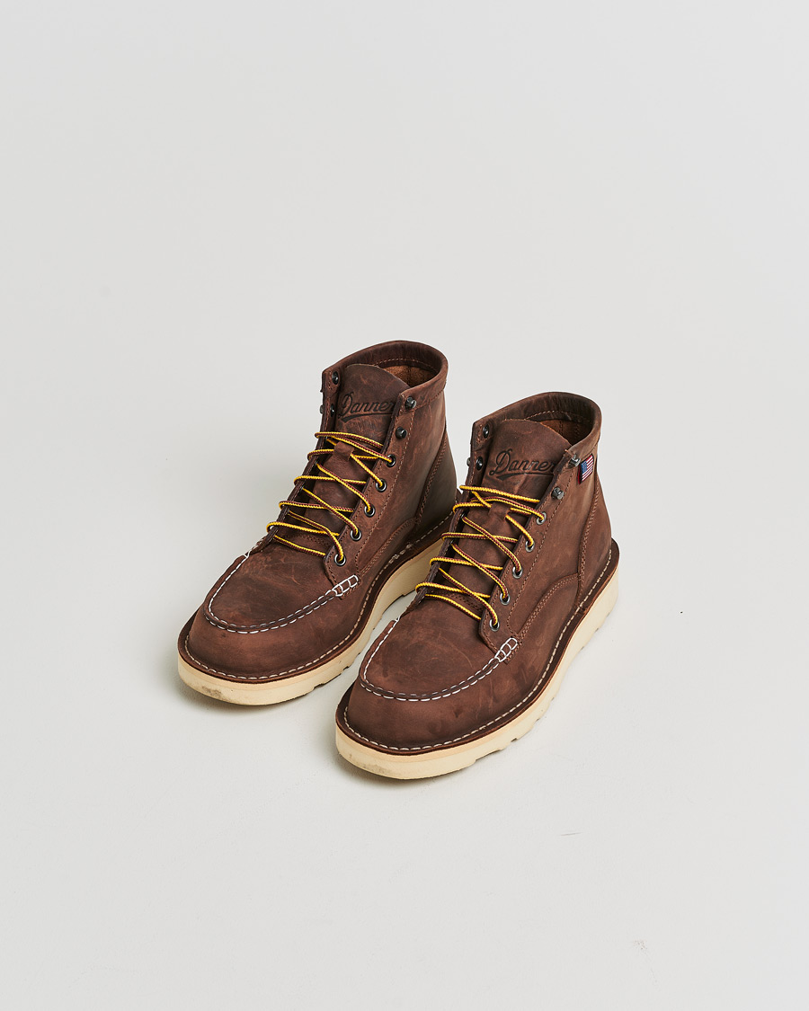 Heren | Pre-owned Schoenen | Pre-owned | Danner Bull Run Leather Moc Toe Boot Brown US9 - EU43