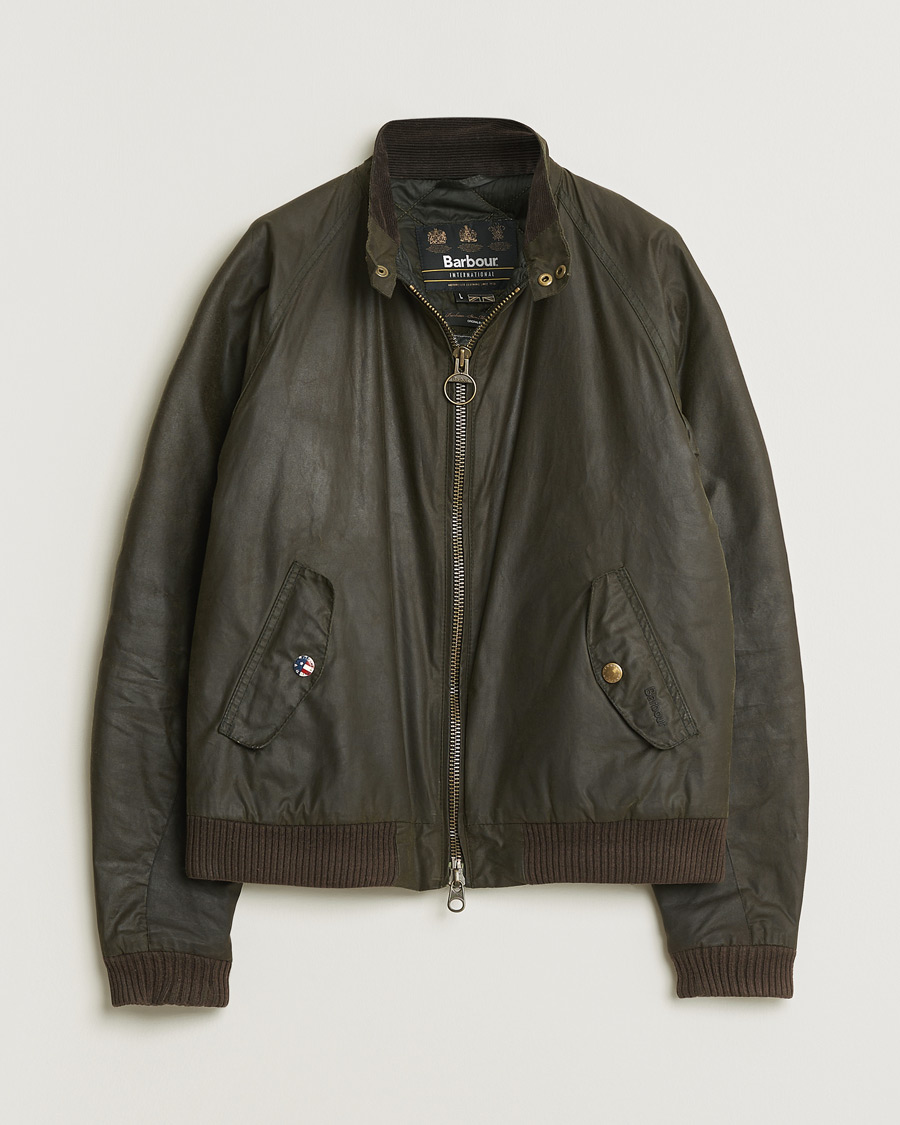 Heren | Pre-owned Jassen | Pre-owned | Barbour International Steve McQueen Merchant Jacket Olive L