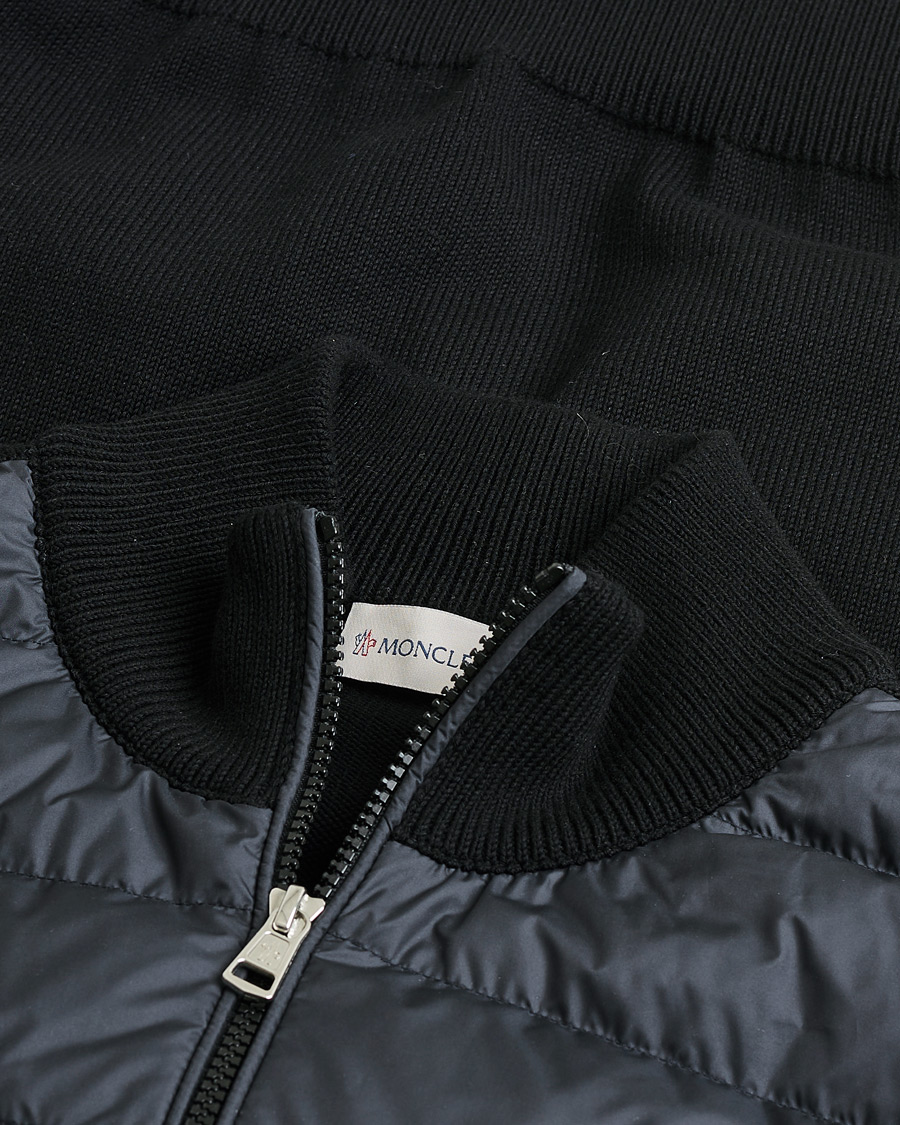 Heren | Pre-owned Jassen | Pre-owned | Moncler Hybrid Zip Cardigan Black