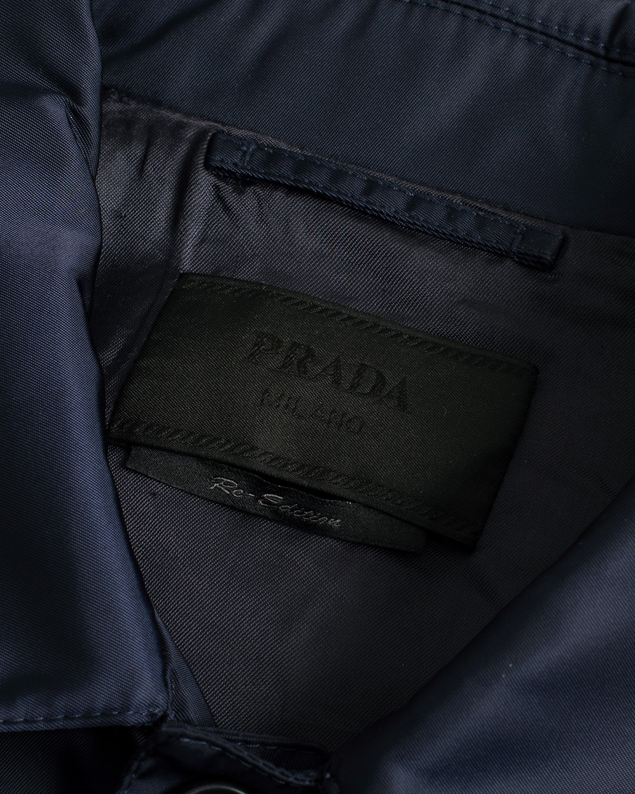 Heren | Prada Nylon Car Coat Navy L | Pre-owned | Prada Nylon Car Coat Navy L