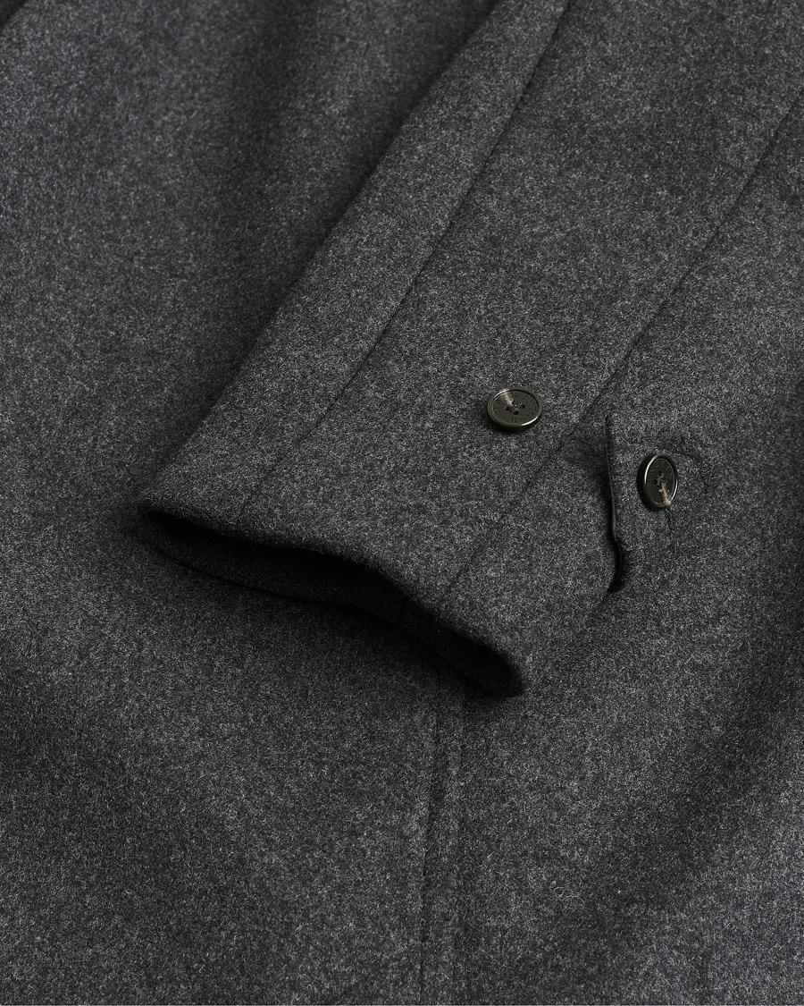 Heren | Pre-owned Jassen | Pre-owned | Mackintosh Boston Wool Overcoat Grey M