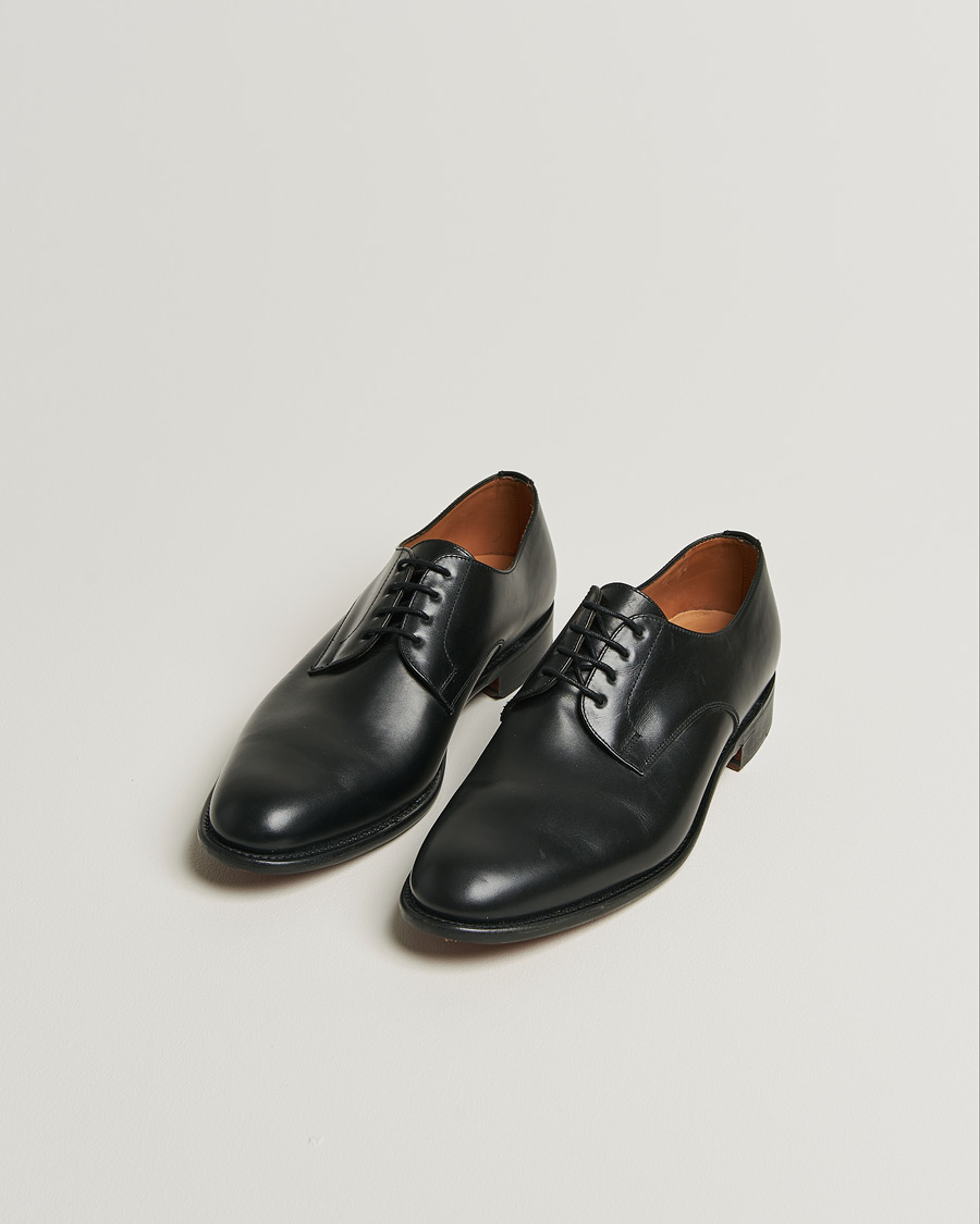 Heren | Sanders Athens Calf Plain Gibson Black | Pre-owned | Sanders Athens Calf Plain Gibson Black