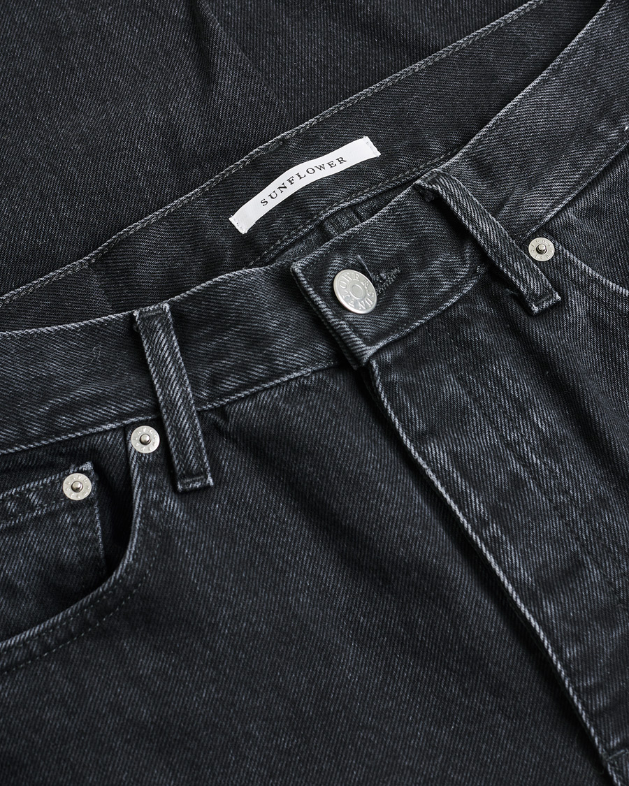 Heren | Pre-owned Jeans | Pre-owned | Sunflower Loose Jeans Black Wash 2