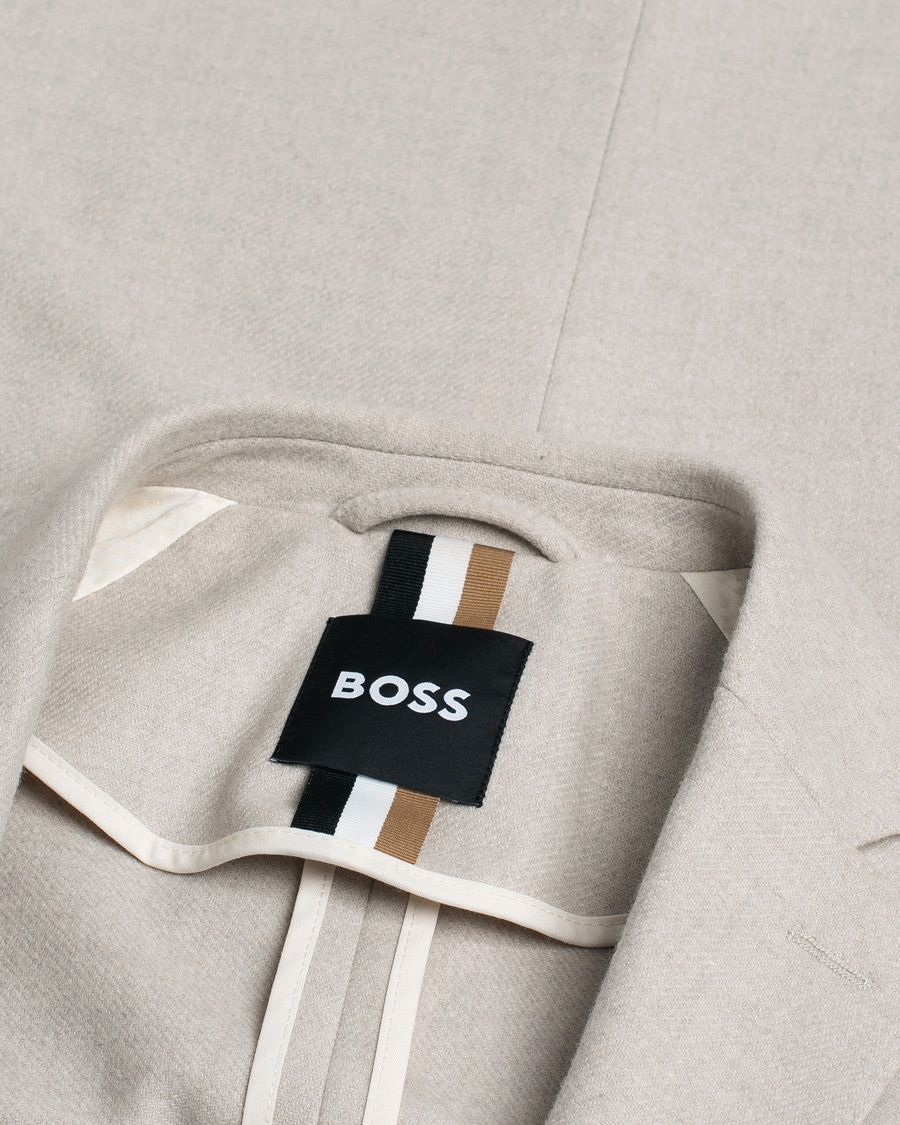 Heren | Blazers | Pre-owned | BOSS BLACK Hanry Wool Patch Pocket Blazer Open White