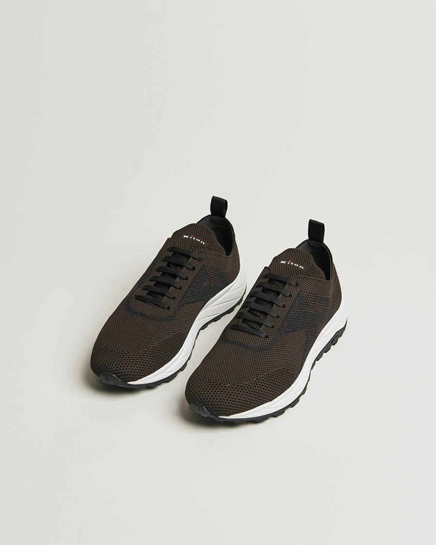 Heren | Pre-owned Schoenen | Pre-owned | Kiton Running Sneakers Dark Brown 43