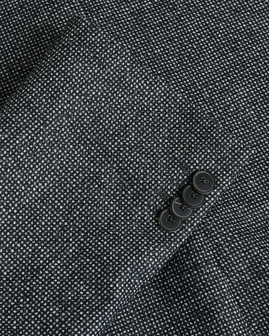 Heren | Pre-owned Blazers | Pre-owned | HUGO Flannel Wool Blazer Grey 54