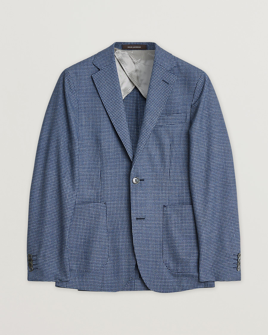 Heren | Pre-owned Blazers | Pre-owned | Oscar Jacobson Ferry Check Wool Blazer Multi