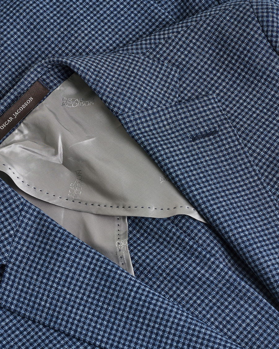 Heren | Pre-owned Blazers | Pre-owned | Oscar Jacobson Ferry Check Wool Blazer Multi