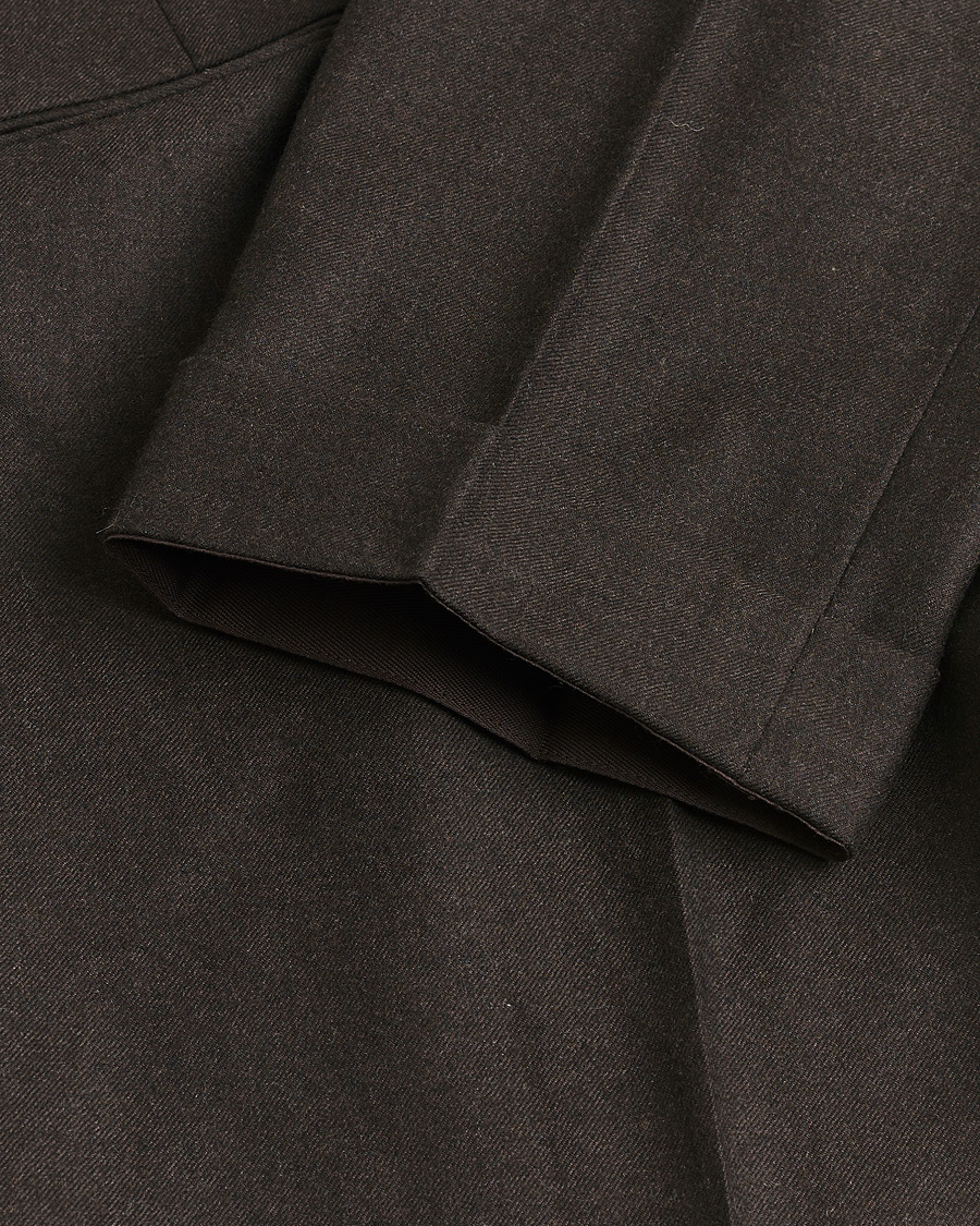 Heren | Pre-owned Broeken | Pre-owned | Incotex Slim Fit Flannel Trousers Brown 50