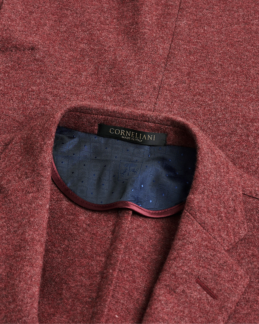 Heren | Pre-owned Blazers | Pre-owned | Corneliani Unlined Knitted Cashmere Blazer Rust 48