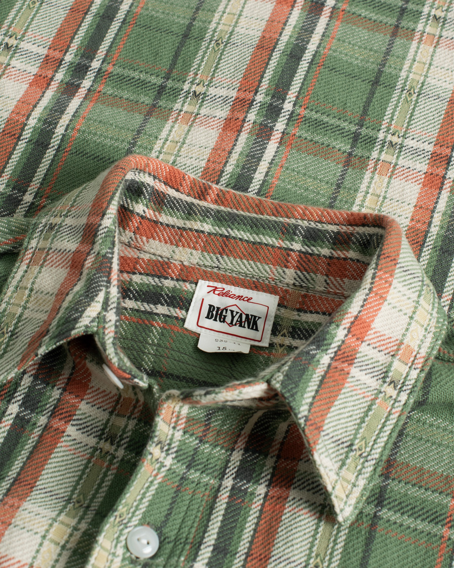 Heren | Overhemden | Pre-owned | Big Yank 1942 Flannel Shirt Green Check S