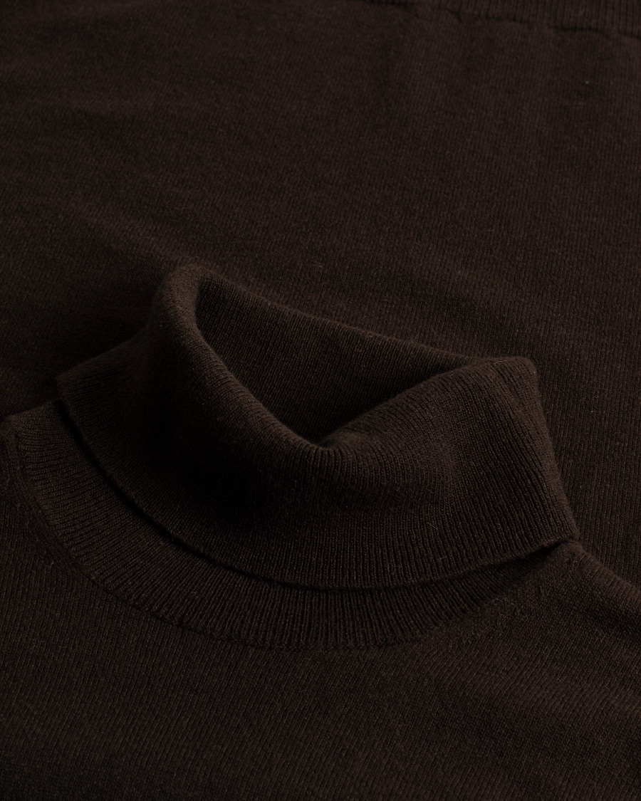 Heren | Zanone Virgin Wool/Cashmere Rollneck Brown 50 | Pre-owned | Zanone Virgin Wool/Cashmere Rollneck Brown 50