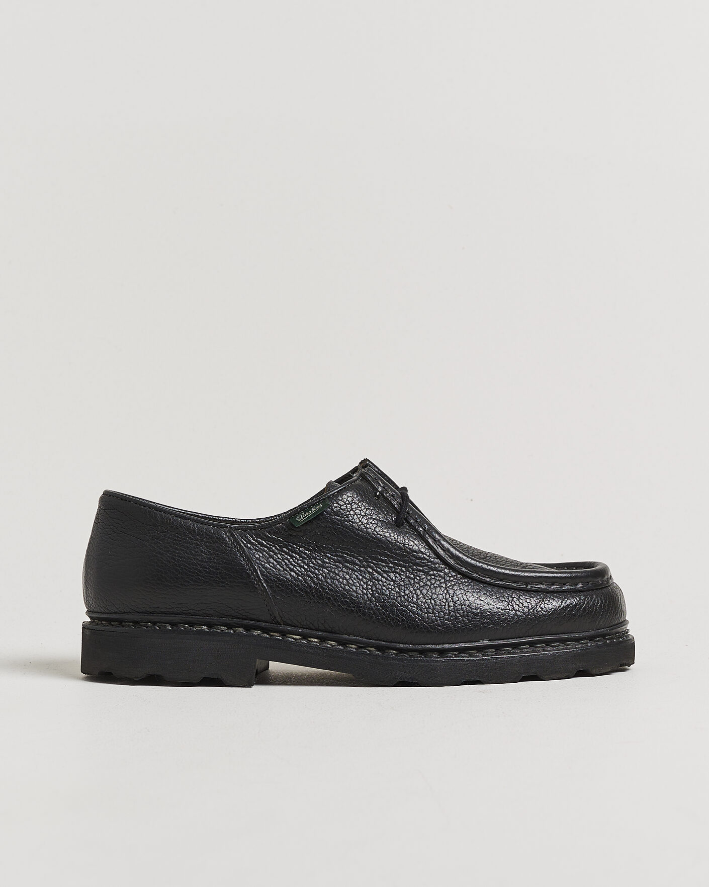 Heren | Pre-owned Goodyear genaaide schoenen | Pre-owned | Paraboot Michael Derby Black Deerskin 43,5