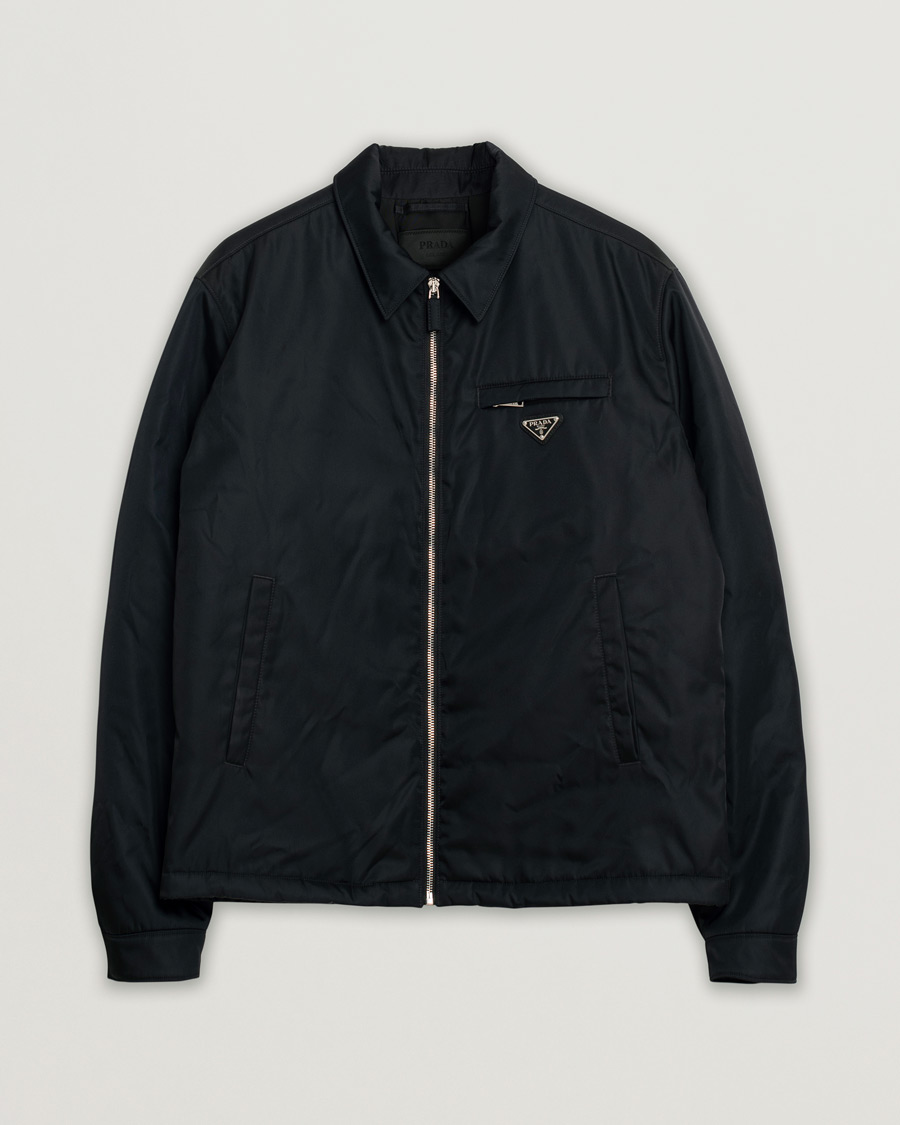 Heren | Prada Re-Nylon Lifestyle Jacket Black 52 | Pre-owned | Prada Re-Nylon Lifestyle Jacket Black 52