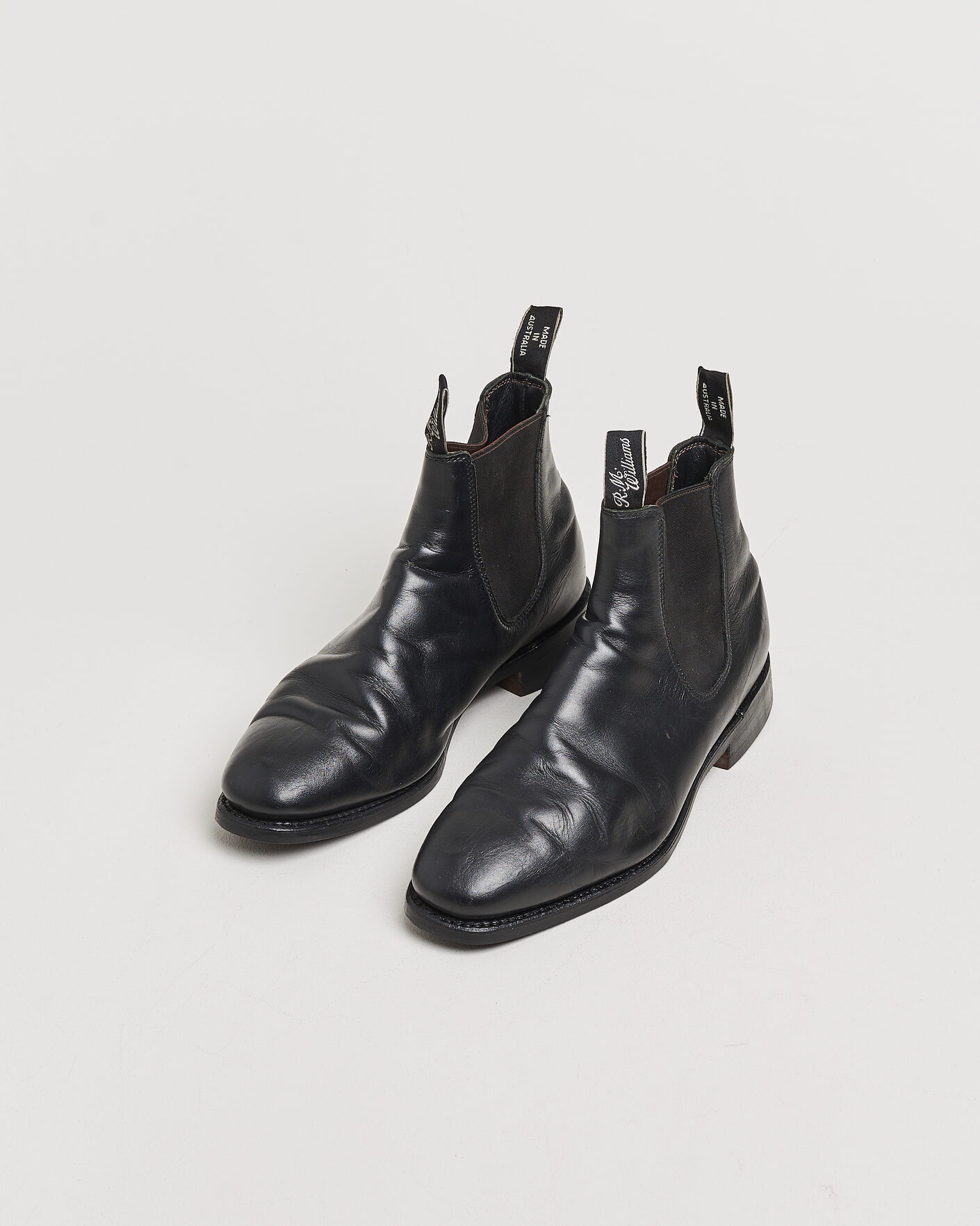 Heren | Pre-owned Goodyear genaaide schoenen | Pre-owned | R.M.Williams Comfort Craftsman G Boot Yearling Black UK9 - EU43,5