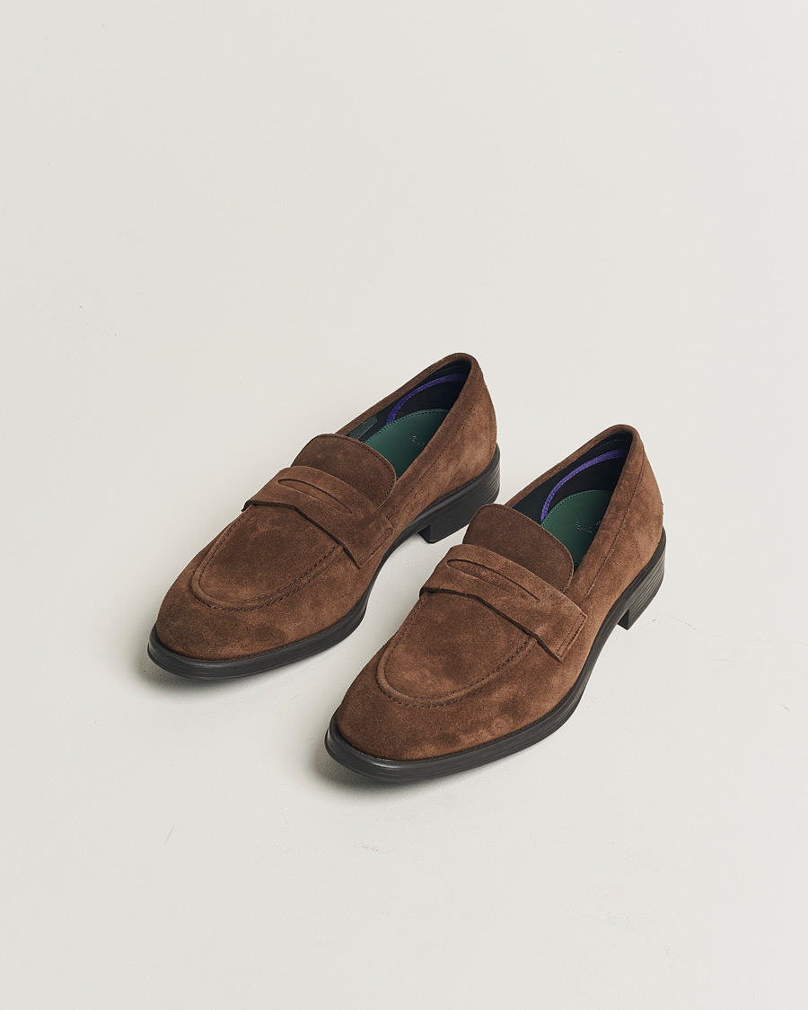 Heren | Paul Smith Pierce Suede Loafer Dark Brown UK8 - EU42 | Pre-owned | Paul Smith Pierce Suede Loafer Dark Brown UK8 - EU42