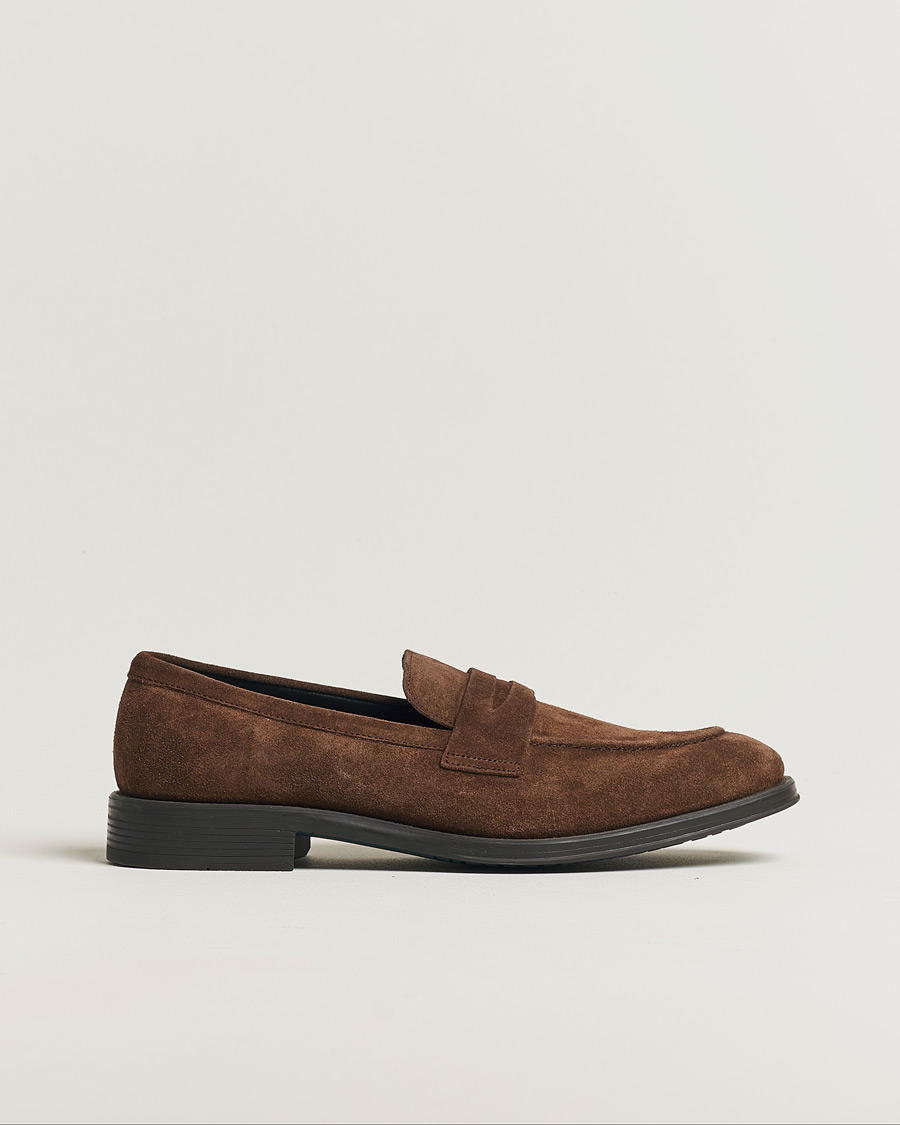 Heren | Paul Smith Pierce Suede Loafer Dark Brown UK8 - EU42 | Pre-owned | Paul Smith Pierce Suede Loafer Dark Brown UK8 - EU42