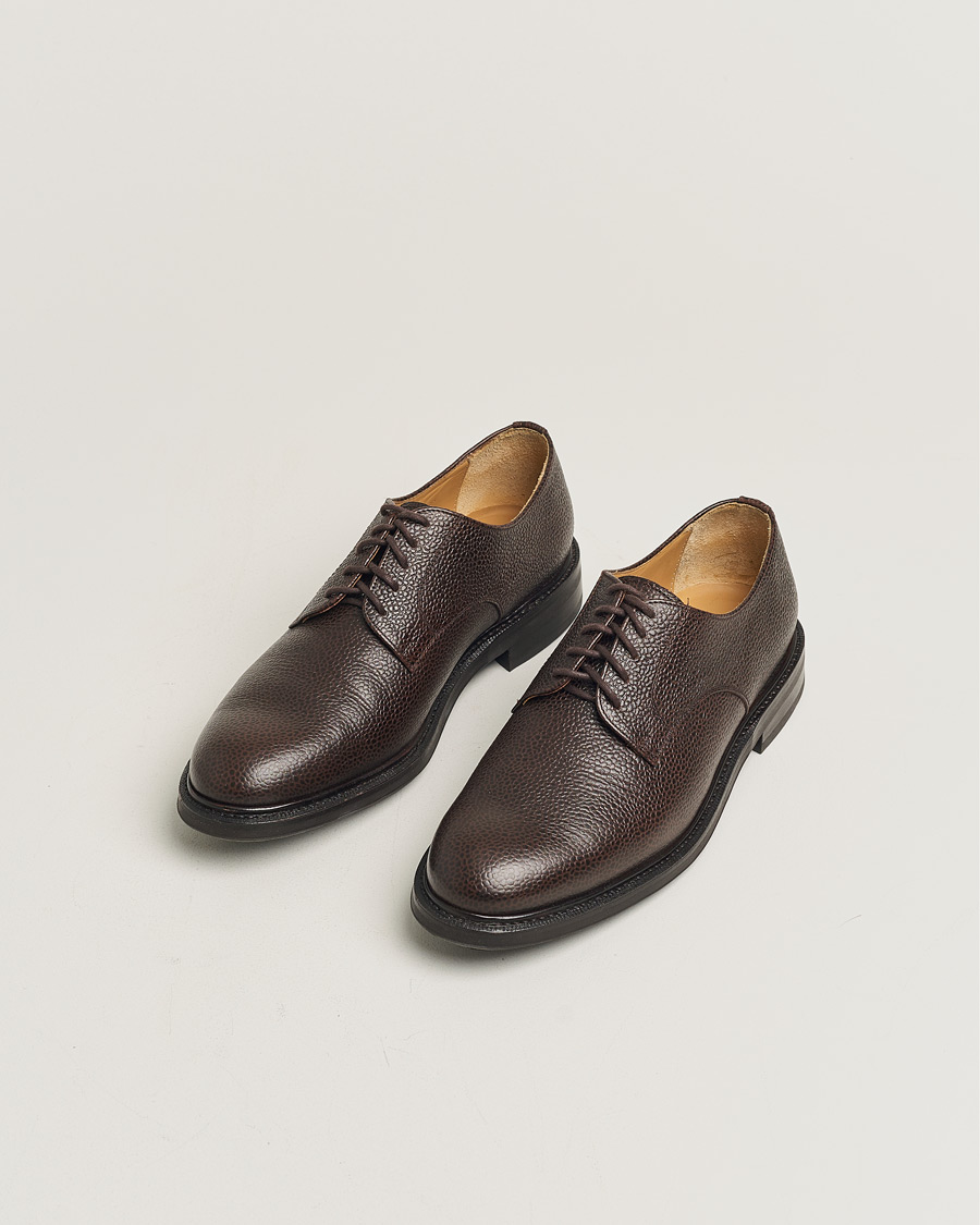 Heren | Myrqvist Boden Derby Dark Brown Country Calf UK7,5 - EU41,5 | Pre-owned | Myrqvist Boden Derby Dark Brown Country Calf UK7,5 - EU41,5