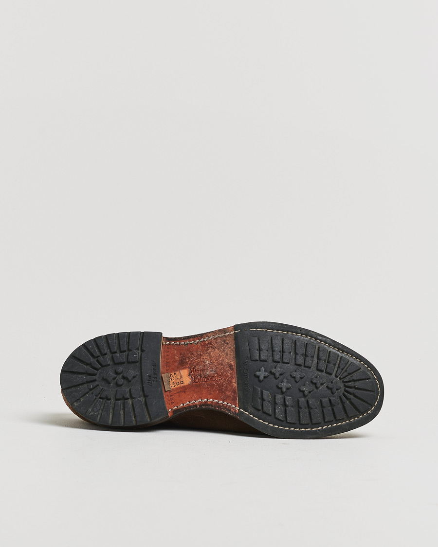 Heren | Pre-owned Goodyear genaaide schoenen | Pre-owned | Allen Edmonds Barlow Oxford Dark Brown Suede UK8,5 - EU42