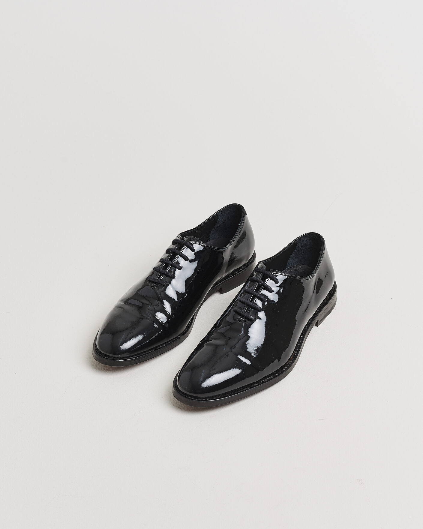 Heren | Pre-owned Goodyear genaaide schoenen | Pre-owned | Myrqvist Drottningholm Patent Shoe Black UK10 - EU44