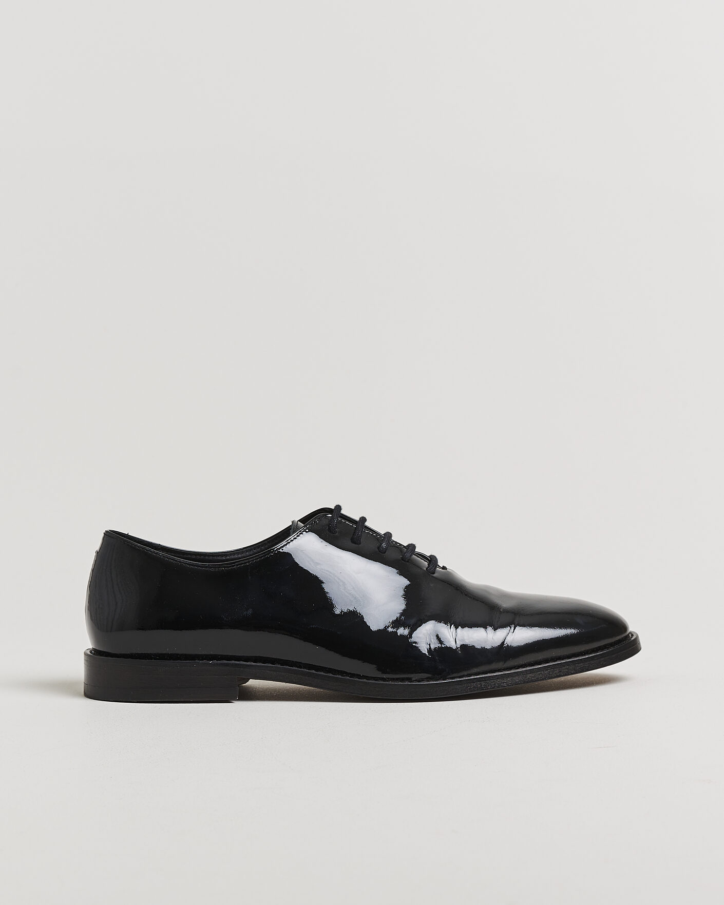 Heren | Pre-owned Goodyear genaaide schoenen | Pre-owned | Myrqvist Drottningholm Patent Shoe Black UK10 - EU44
